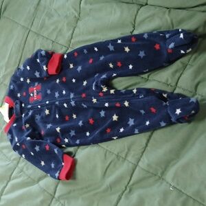 Tommy hilfigher 6-9 month footed pj's set
